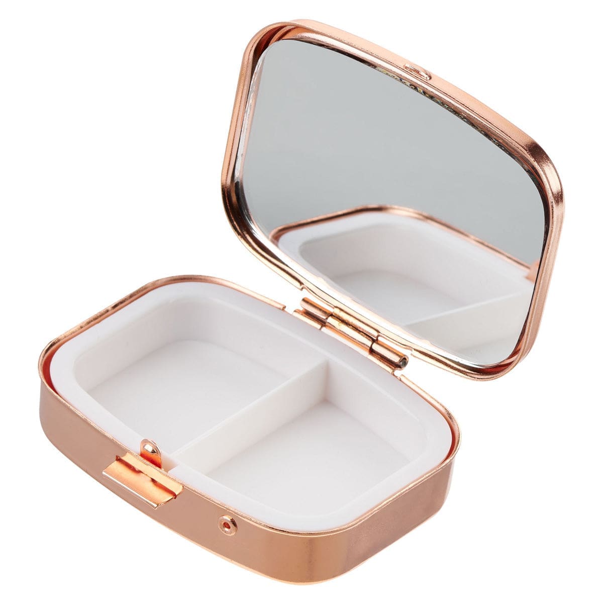 1220000721296_feature1 Every Good and Perfect Gift Is from Above Epoxy Rose Gold Metal Pill Box - Image 2