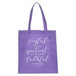 Be Joyful In Hope Patient In Affliction Non-Woven Tote Bag - Romans 12:12 - Image 11