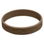 Ichthus Brown Silicone Wristbands - Image 6