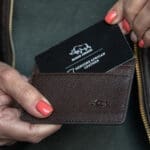 Genuine African Leather Dark Brown Card And ID Holder - Image 29