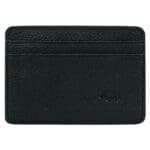 Genuine African Leather Matt Black Card And ID Holder - Image 25