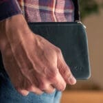 Genuine African Leather Medium Navy Coin Purse - Image 35