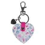 Take Courage Heart Shaped Faux Leather Key Ring - Psalms 31:24 - Image 3