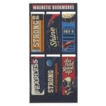 Be Strong and Courageous Six-Piece Magnetic Bookmark Set - Image 6