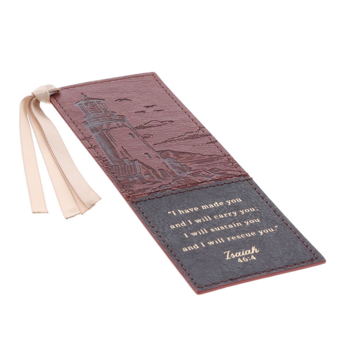 6006937170568_feature1 Footprints Faux Leather Bookmark - Image 3