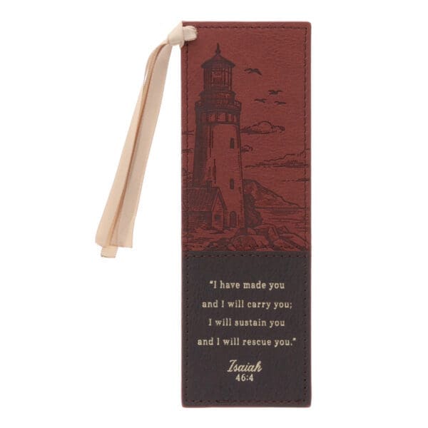 Footprints Faux Leather Bookmark - Image 1