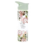 Start Each Day with a Grateful Heart Glass Water Bottle - Image 9