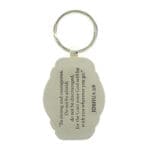 Be Strong and Courageous Navy Metal Key Ring - Image 4