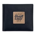 The Lord Is My Strength and Shield I Trust Him Genuine Leather Wallet - Image 4