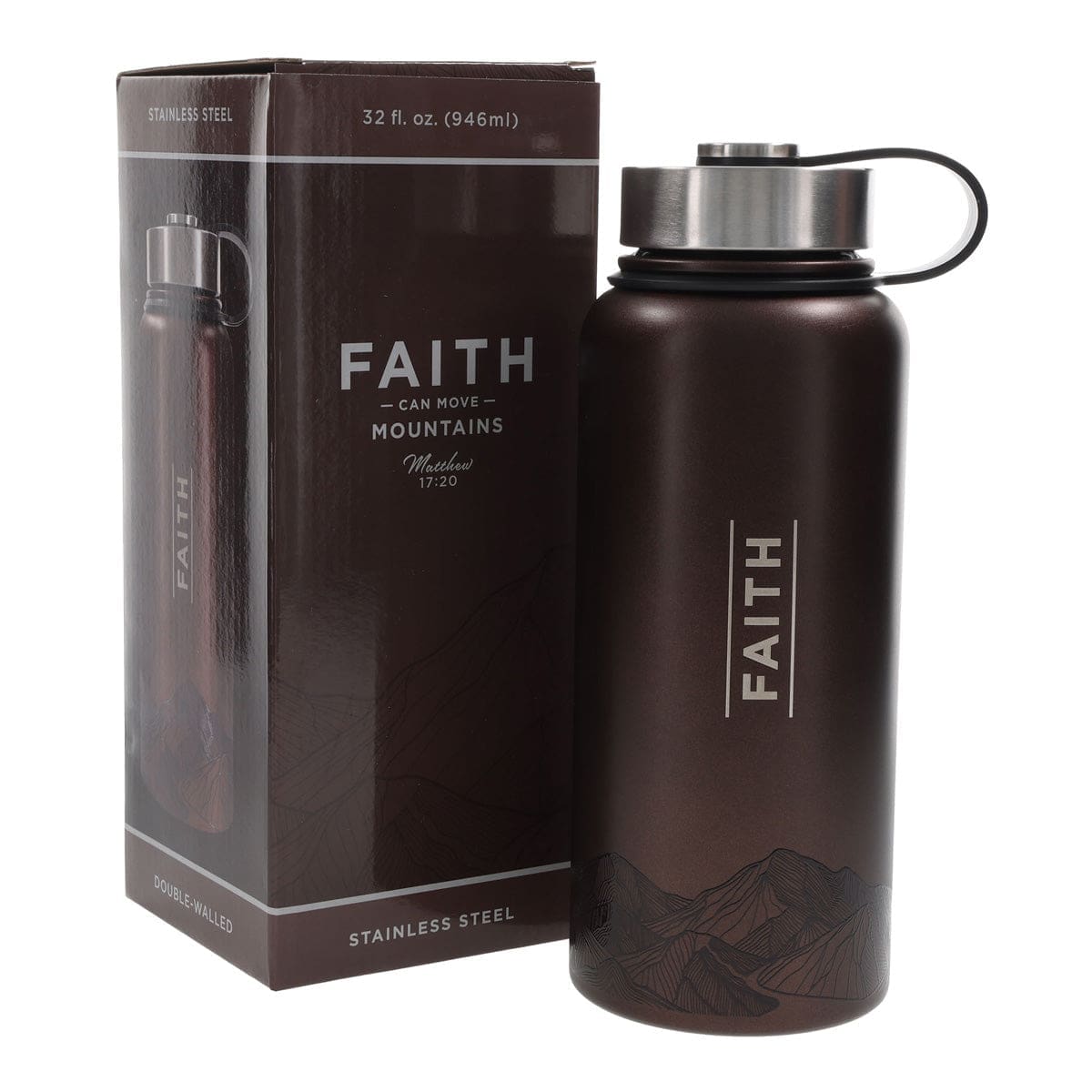 6006937175068_feature2_d3b8cd61-65c7-410e-ae2e-f82aafbb89f8 Faith Mountains Stainless Steel Water Bottle - Image 3
