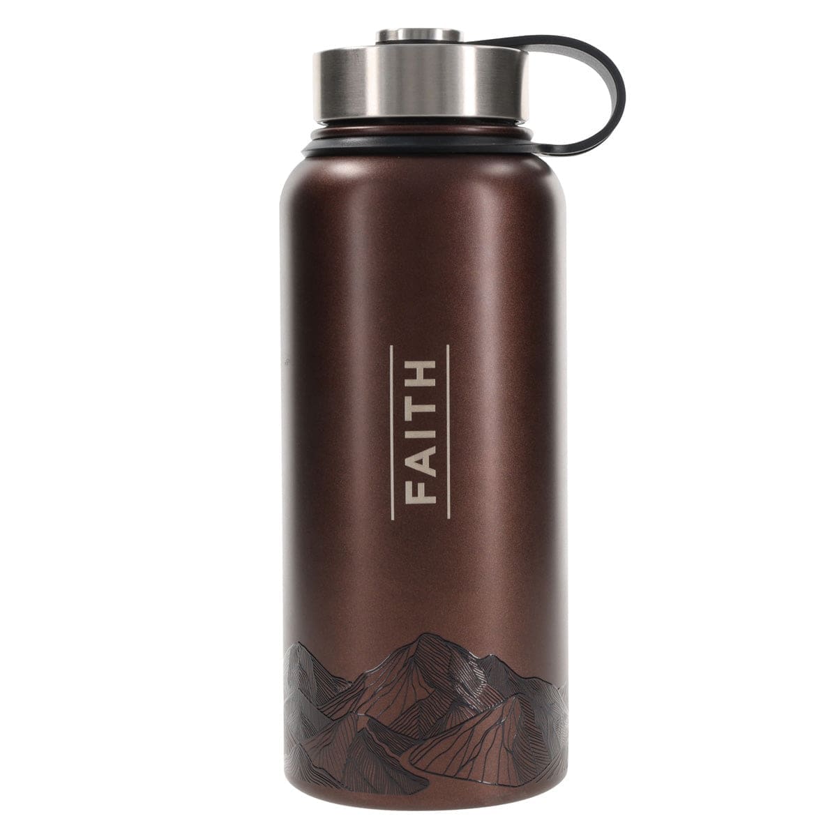 6006937175068_front Faith Mountains Stainless Steel Water Bottle - Image 1