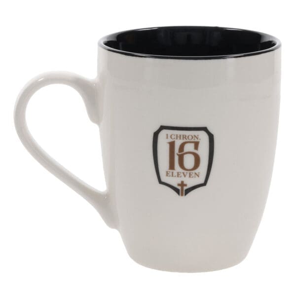Trust the Lord and His Mighty Power Ceramic Mug with Black Interior - Image 2