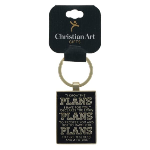 I Know the Plans I Have for You Metal Key Ring - Image 2