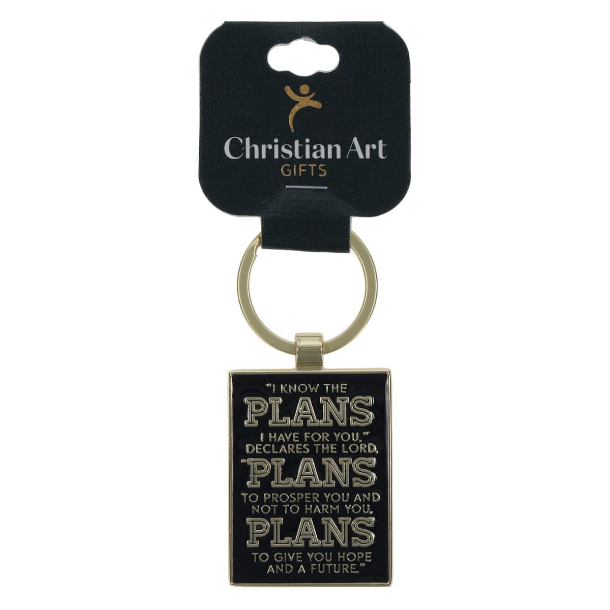6006937176003_feature1 I Know the Plans I Have for You Metal Key Ring - Image 2