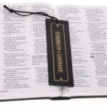 Strength and Courage Genuine Leather Bookmark - Image 3