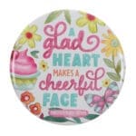 A Glad Heart Makes a Cheerful Face Compact Mirror - Image 2