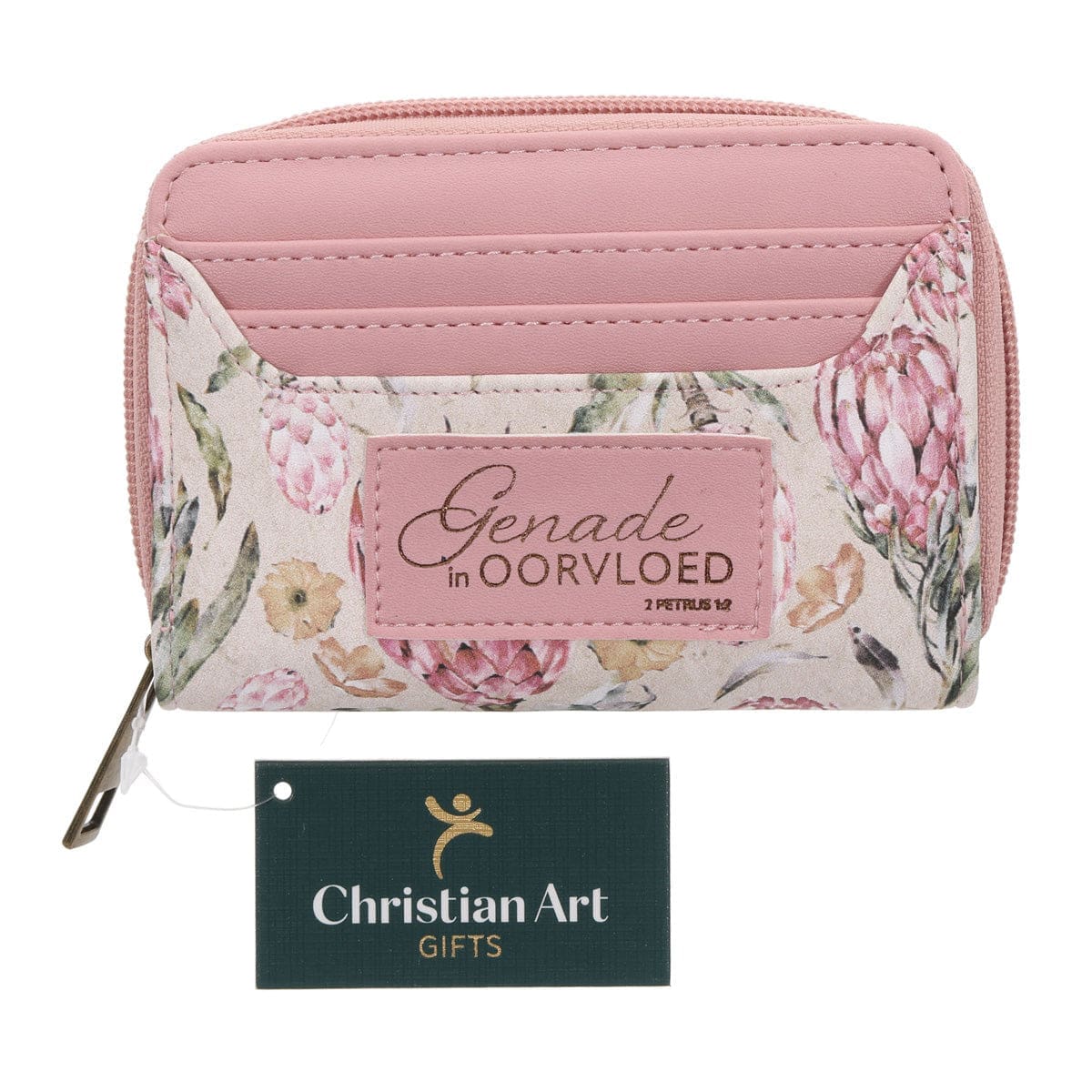 6006937176669_feature1 Genade in Oorvloed Afrikaans Faux Leather Woman's Wallet - Image 2