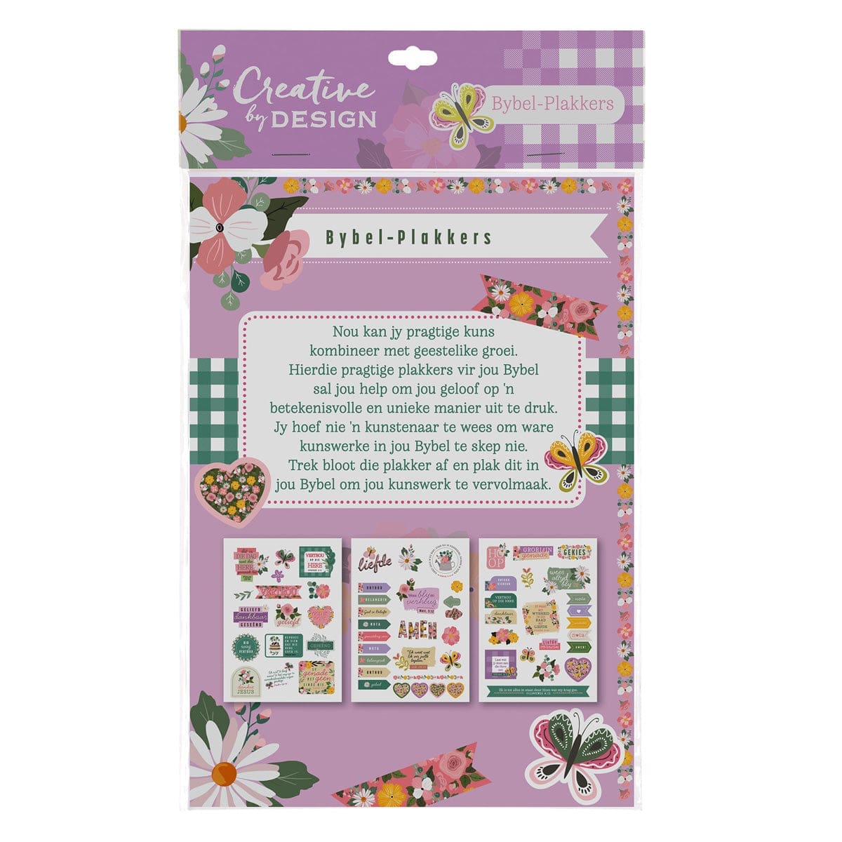 6006937176744_back Dit Is die Dag Wat die Here Gemaak Het Afrikaans Three-Piece Journaling Stickers - Image 2
