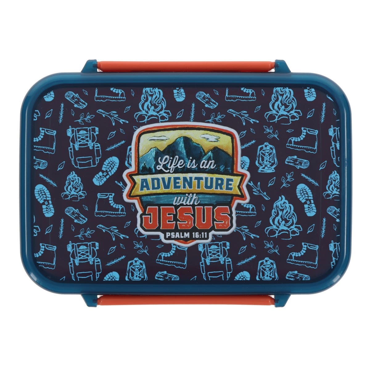 6006937176751_feature1 Life Is an Adventure with Jesus Plastic Lunch Box - Image 2