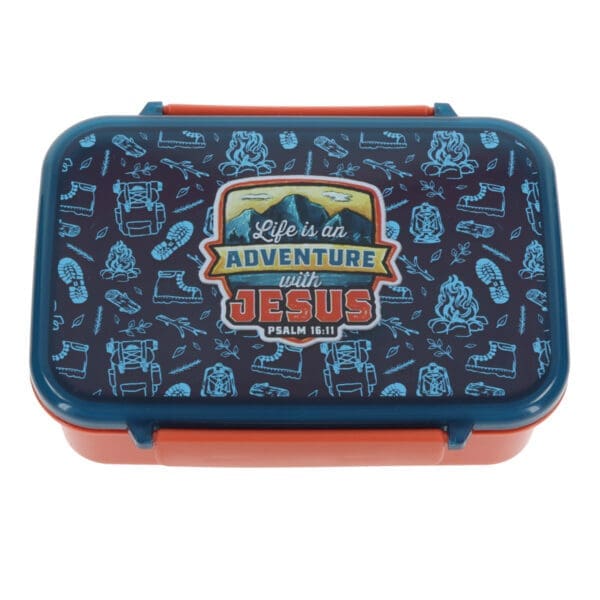 Life Is an Adventure with Jesus Plastic Lunch Box - Image 1