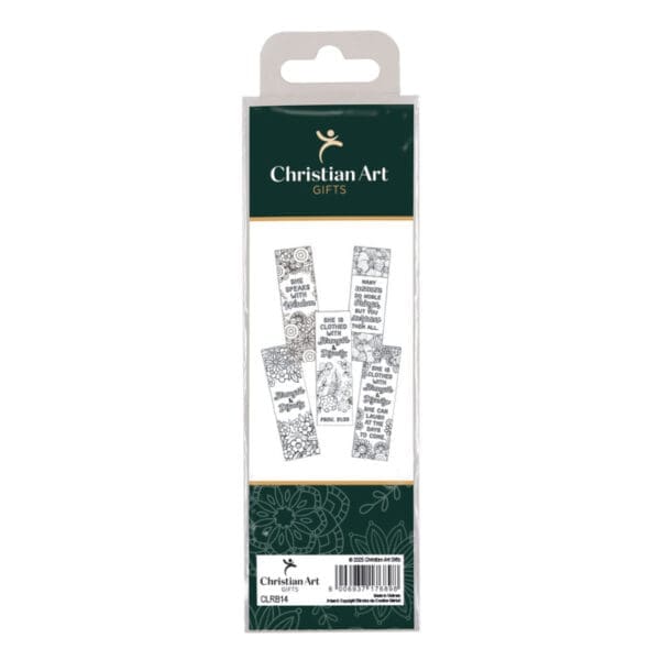 Strength and Dignity Five-Piece Coloring Bookmark Set - Image 2