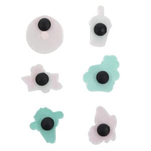 Joyful Girl Six-Piece Shoe Charm Set