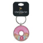Be Truly Glad There is Wonderful Joy Ahead Epoxy Metal Key Ring - Image 3