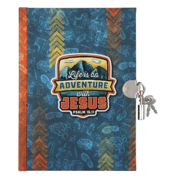 Life Is an Adventure with Jesus Hardcover Secret Diary with a Lock and Key - Image 1