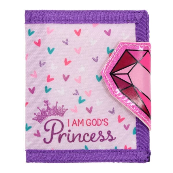 I Am God's Princess Kids Wallet - Image 1