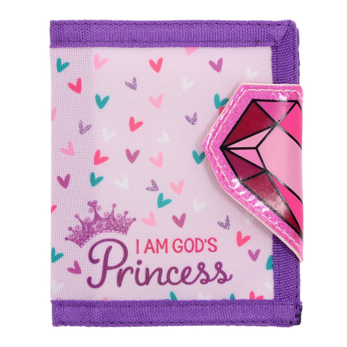 6006937177802_front I Am God's Princess Kids Wallet - Image 1