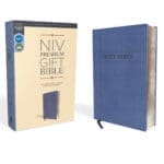 NIV Navy Imitation Leather Premium Gift Bible Red Letter Comfort Print - Image 26