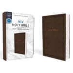 NIV Brown Faux Leather Holy Bible Soft Touch Edition Bible Comfort Print - Image 32