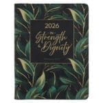 2026 Diary - 18-Month Planner for Women - In Strength and Dignity - Faux Leather with Zip - Image 7