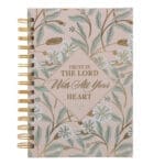 Trust in the Lord with All Your Heart Blush Hardcover Wirebound Journal - Image 4