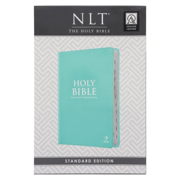 NLT Aquamarine Genuine Leather Flexcover Standard Bible - Image 7