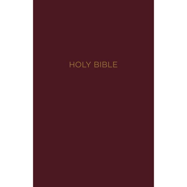 NKJV Reference Bible Center Column Red Letter Indexed Giant Print Burgundy (Imitation Leather) - Image 1