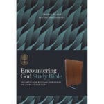 NKJV Brown Imitation Leather Encountering God Study Bible Index Comfort Print - Image 2