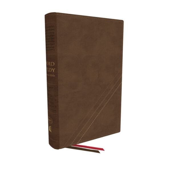 KJV Word Study Reference Bible Red Letter Brown (Comfort Print)(Imitation Leather) - Image 1
