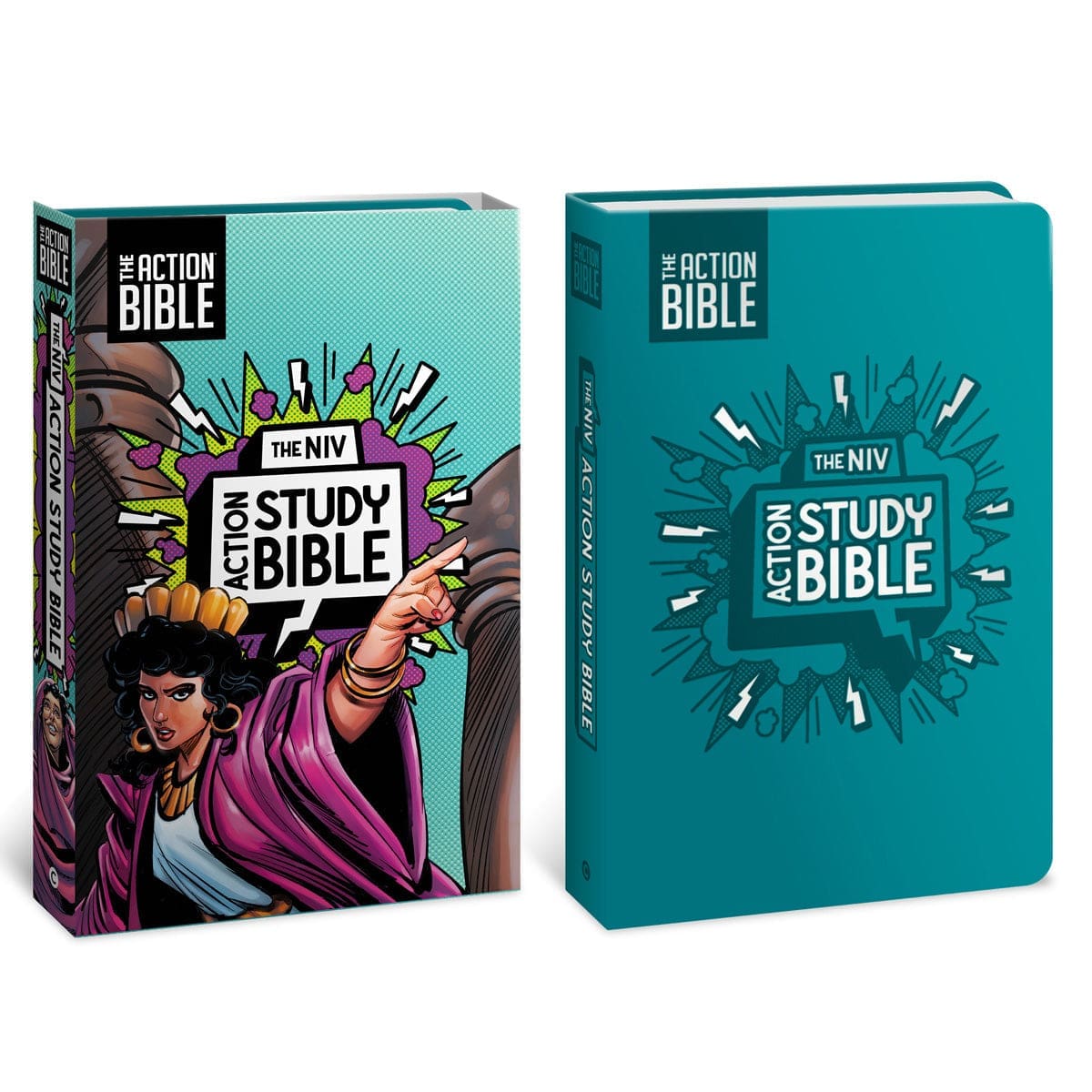 9780830787425_feature1 NIV Aqua Imitation Leather Action Study Bible - Image 2