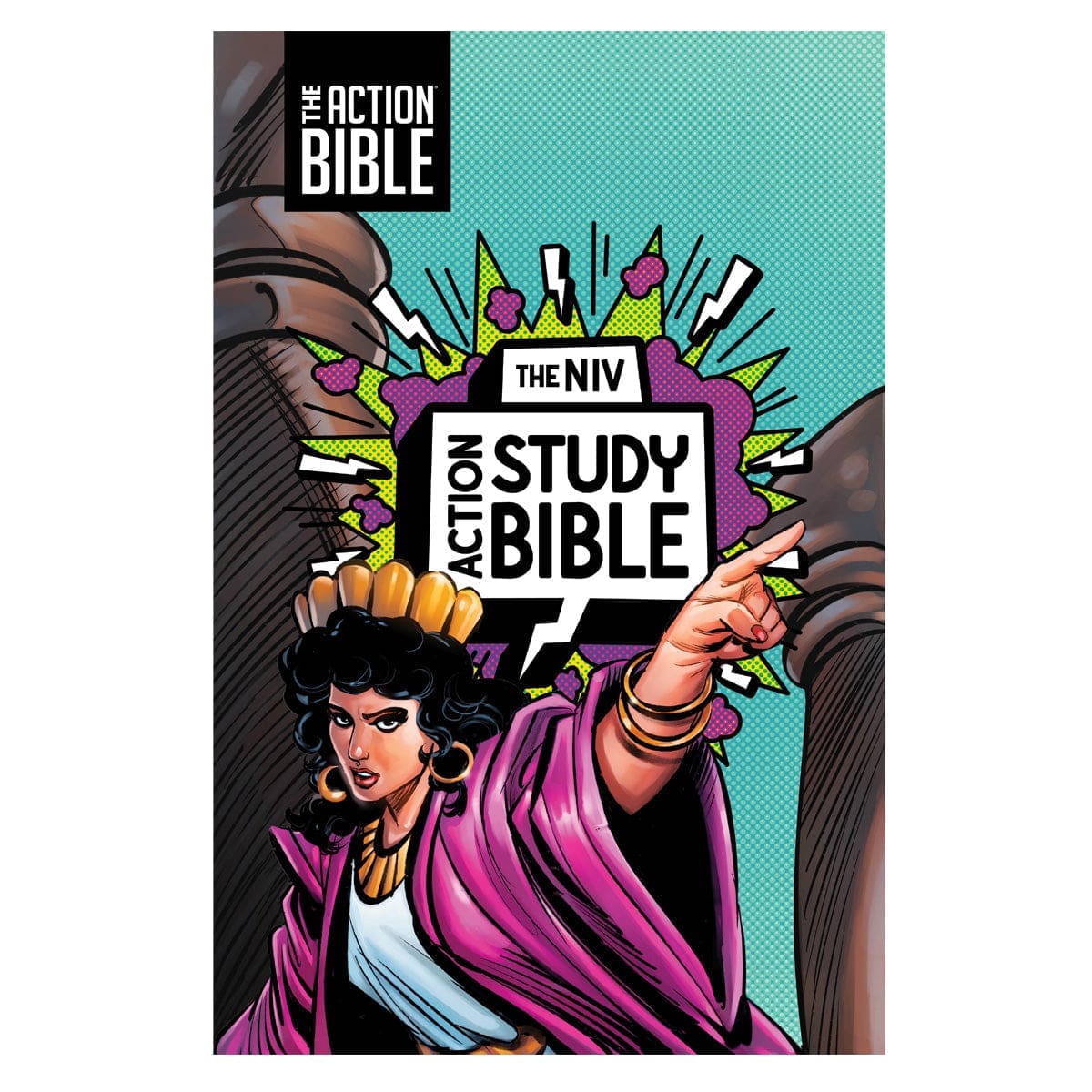 9780830787425_front NIV Aqua Imitation Leather Action Study Bible - Image 1