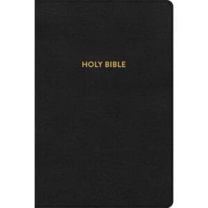 KJV Rainbow Study Bible Indexed Black (Imitation Leather)