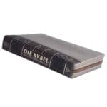 NLV Tweekleur Bruin Kunsleer Bybel Grootdruk Met Ritssluiter & Duimgrepe - Image 19