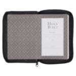 KJV Black Faux Leather Mini Pocket Edition Bible Red Letter With Zip - Image 39