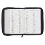 KJV Black Faux Leather Mini Pocket Edition Bible Red Letter With Zip - Image 40