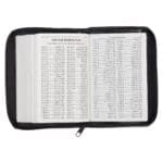 KJV Black Faux Leather Mini Pocket Edition Bible Red Letter With Zip - Image 41