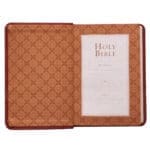 KJV Brown Faux Leather Compact Bible Large Print Red Letter - Image 36