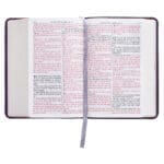 KJV Purple Faux Leather Compact Bible Large Print Red Letter - Image 41