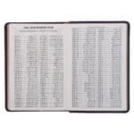 KJV Purple Faux Leather Compact Bible Large Print Red Letter - Image 42