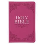 NLT Pink Faux Leather Standard Bible Thumb Indexed With Zip - Image 5
