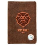 KJV Brown Lion Faux Leather Flexcover Kids Bible Large Print - Image 36